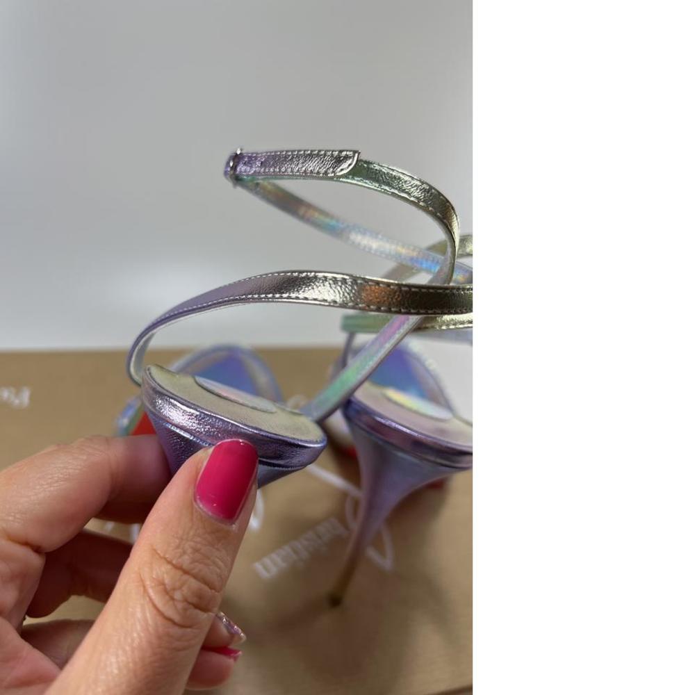 Spikaqueen Strassed Crystal Clear PVC Unicorn ombre Sandals E576 - Picture 5 of 12